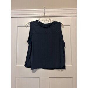 Zyia Active Heathered Navy Fierce Muscle Tank Women's Plus Size 2XL Activewear